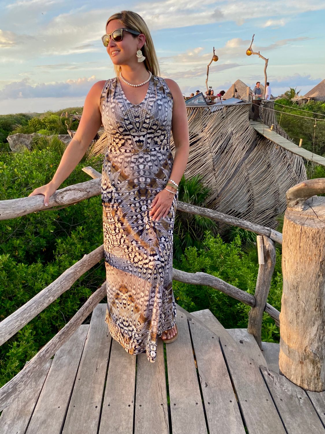 Editorial travel lifestyle — Tulum at sunset